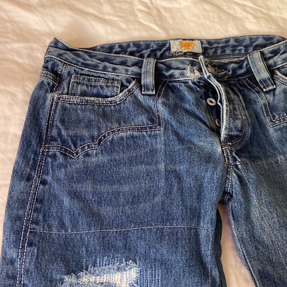 Embroidered patchwork jeans - Picture 4 of 6